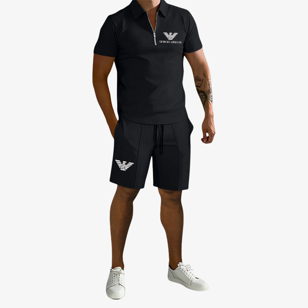 OUTLET™ Short-Sleeve Set with Zipper