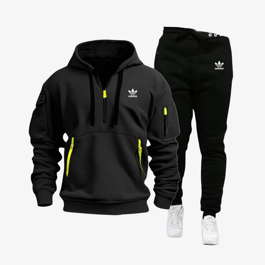 OUTLET™ Hoodie Set with Zipper Details