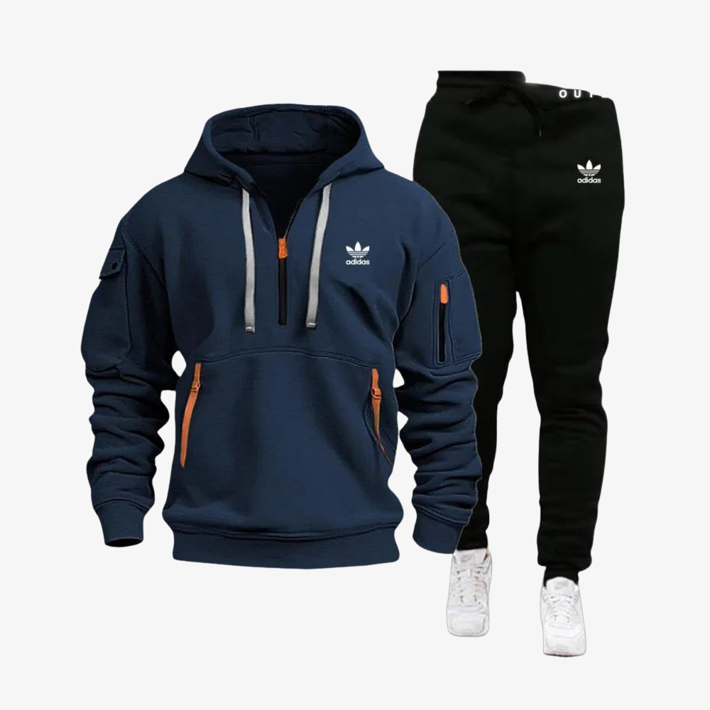 OUTLET™ Hoodie Set with Zipper Details