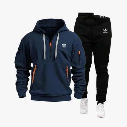 OUTLET™ Hoodie Set with Zipper Details