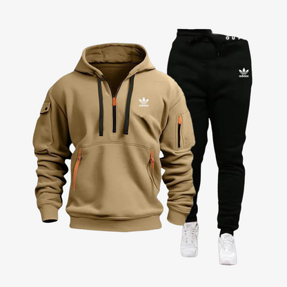 OUTLET™ Hoodie Set with Zipper Details