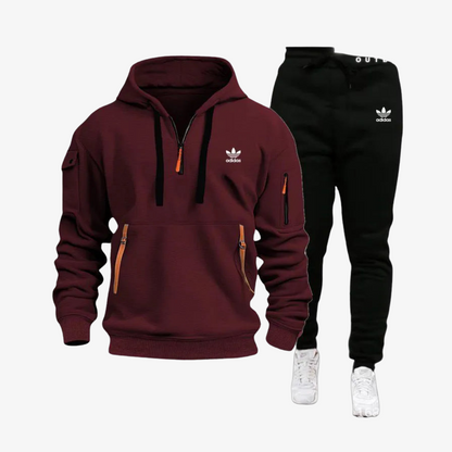 OUTLET™ Hoodie Set with Zipper Details