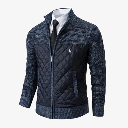 OUTLET™ Knit Jacket with Quilted Front & Zipper