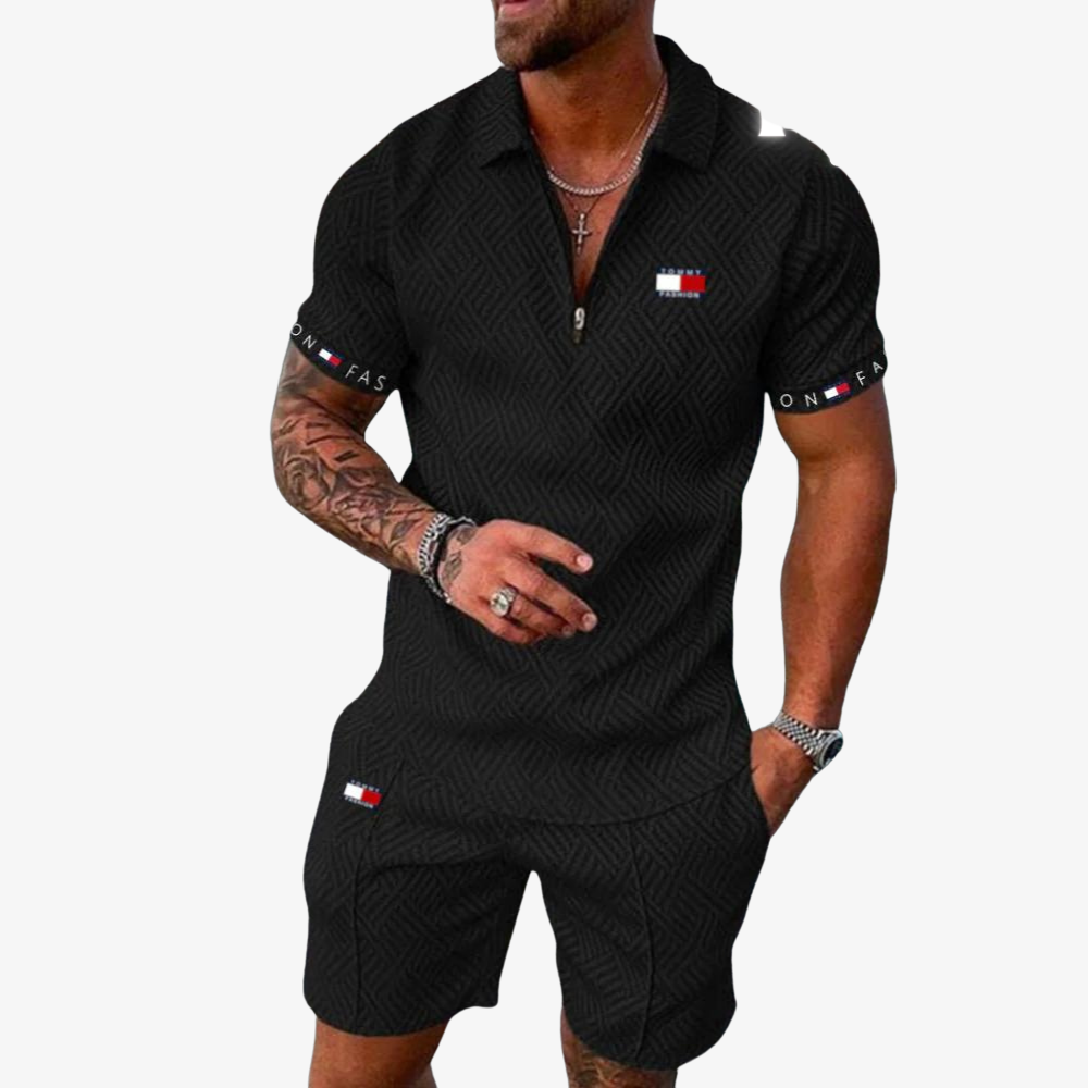 OUTLET™ Textured Set with Zip Collar