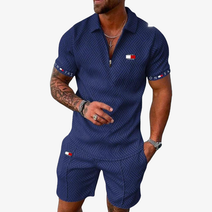 OUTLET™ Textured Set with Zip Collar