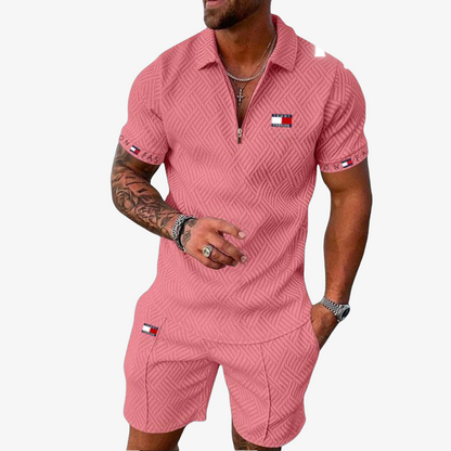 OUTLET™ Textured Set with Zip Collar